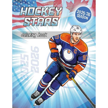 Hockey Stars Coloring Book: All the Best Players of the Season Ready to Color (for Kids and Adults)
