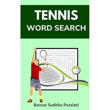 Tennis Word Search: Puzzle Book for Adults and Teens with 20 Games and Solutions