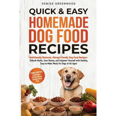 Quick & Easy Homemade Dog Food Recipes: Nutritionally Balanced, Allergy-Friendly Dog Food Recipes-Debunk Myths, Save Money, and Empower Yourself with