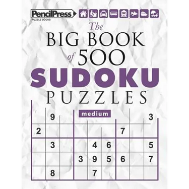 The Big Book of 500 Sudoku Puzzles Medium (with answers)