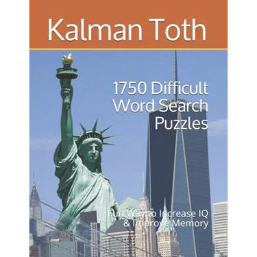 1750 Difficult Word Search Puzzles: Fun Way to Increase IQ & Improve Memory