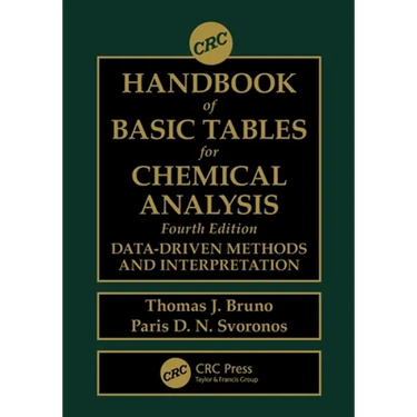 CRC Handbook of Basic Tables for Chemical Analysis: Data-Driven Methods and Interpretation