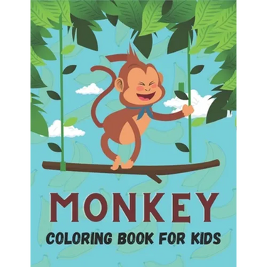 Monkey Coloring Book For Kids: 50 Cute Monkey Designs for Kids And Toddlers