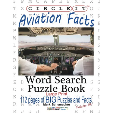 Circle It, Aviation Facts, Large Print, Word Search, Puzzle Book