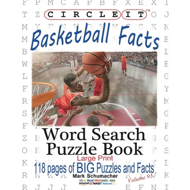 Circle It, Basketball Facts, Word Search, Puzzle Book