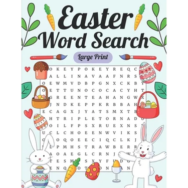 Large Print Easter Word Search: Easter Word Find Puzzle Activity Book, Perfect Vacation Gift