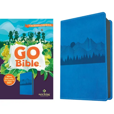 NLT Go Bible for Kids (Leatherlike, Blue Mountains): A Life-Changing Bible for Kids