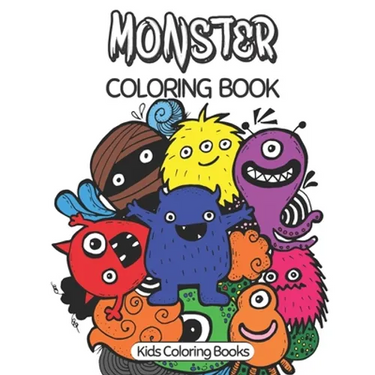 Monster Coloring Book: 30 Cute Unique Coloring Pages, Coloring Book For Kids Ages 4-8
