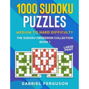 1000 Sudoku Puzzles Medium to Hard difficulty