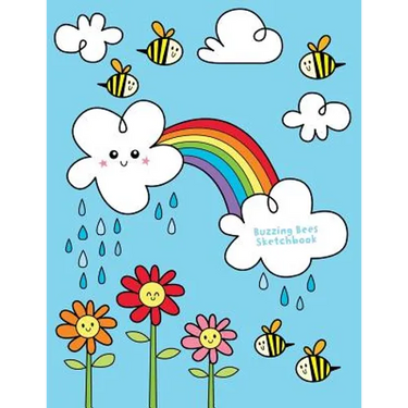 Buzzing Bees Sketchbook: Jumbo Drawing Pad For Sketching, Doodling And Coloring