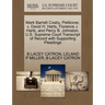 Mark Barrett Cosby, Petitioner, V. David H. Harts, Florence J. Harts, and Percy B. Johnston. U.S. Supreme Court Transcript of Record with Supporting P