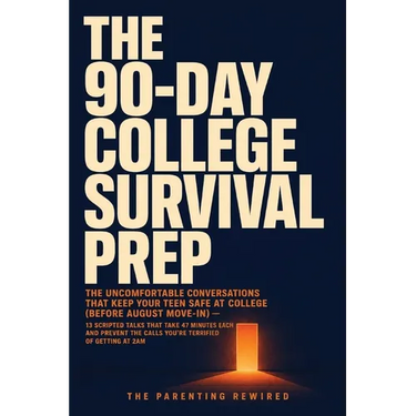 The 90-Day College Survival Prep: The Uncomfortable Conversations That Keep Your Teen Safe at College (Before August Move-In) - 13 Scripted Talks That