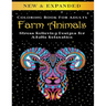 Farm Animals - Adult Coloring Book: Stress Relieving Designs for Adults Relaxation