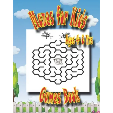 Mazes For Kids Age 4-8 Yrs Games Book: Easy Beautiful Funny Maze Puzzles for Kids - Activity Workbook Gift For Birthday Anniversary Puzzle Lovers