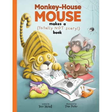 Monkey-House Mouse makes a (totally NOT scary) book