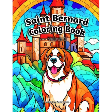 Saint Bernard Coloring Book: Volume 1