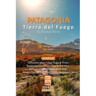 PATAGONIA, Tierra del Fuego National Park, hiking maps