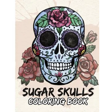 Sugar Skulls Coloring Book: Day of the Dead For Grown-Ups Tattoo Coloring Book 8.5x11" 69 Pages