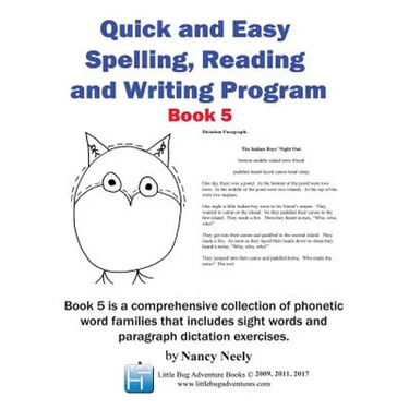 Quick and Easy Spelling, Reading and Writing Program Book 5