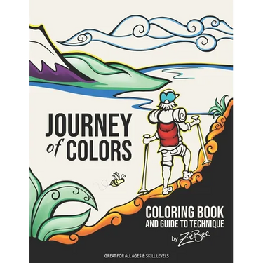 Journey of Colors: Coloring Book and Guide to Technique