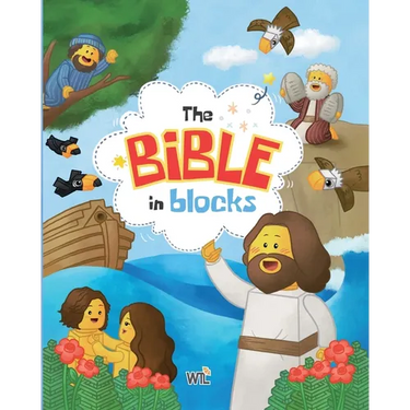 The Bible in Blocks: 40 Engaging Bible Stories with Fun Block-Style Illustrations for Kids and Families