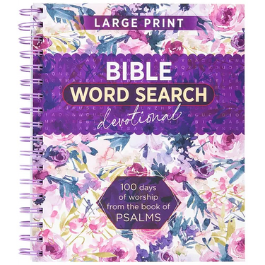Bible Word Search Devotional: 100 Days of Worship from the Book of Psalms