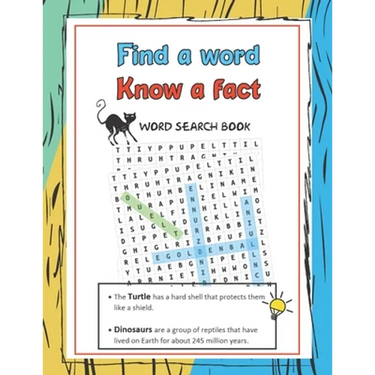 Word Search Book, Find a Word Know a Fact: Word Search Book for Kids Ages 7-12 for Raising Confident Readers,