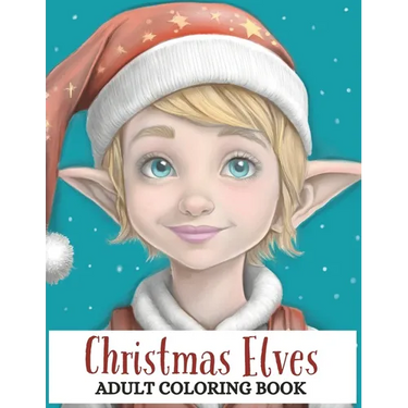 Christmas Elves: Adult Coloring Book