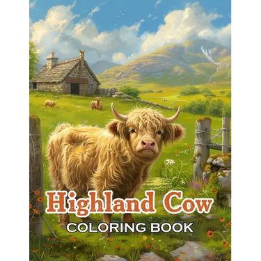 Highland Cow Coloring Book: 100+ Unique and Beautiful Designs for All Ages