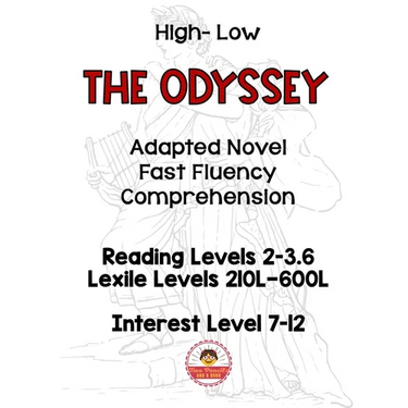 The Odyssey Adapted Novel High Interest Low Level Fast Fluency and Comprehension