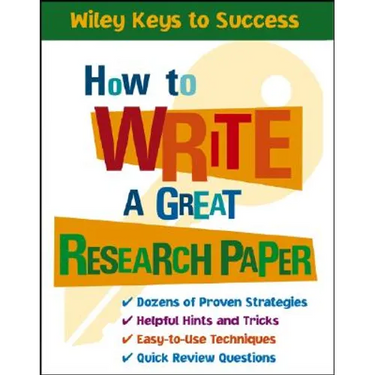 How to Write a Great Research Paper