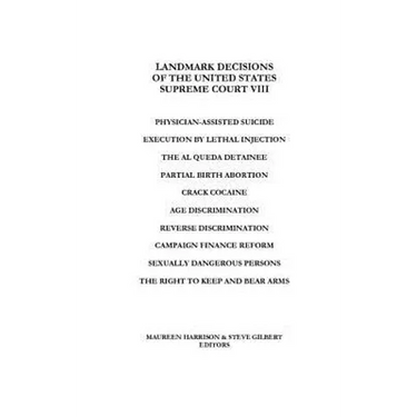 Landmark Decisions of the United States Supreme Court VIII