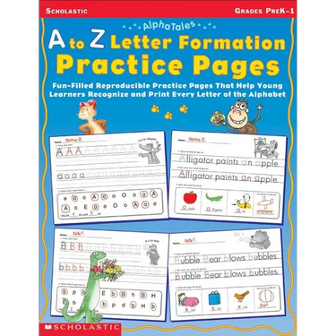 A to Z Letter Formation Practice Pages: Grades Pre K-1