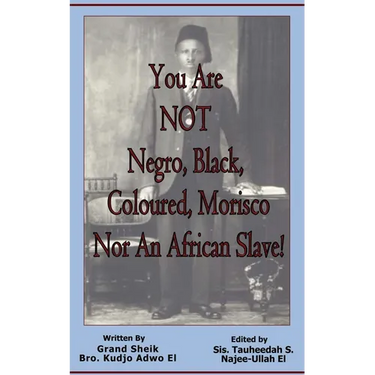 You Are NOT Negro, Black, Coloured, Morisco Nor An African Slave!
