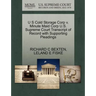 U S Cold Storage Corp V. Minute Maid Corp U.S. Supreme Court Transcript of Record with Supporting Pleadings