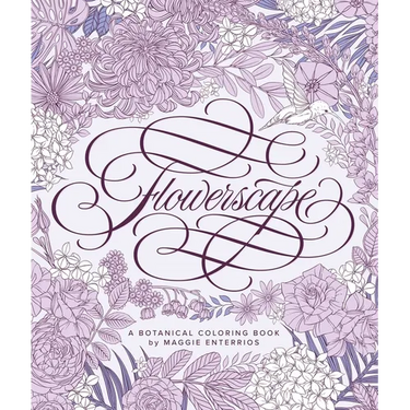 Flowerscape: A Botanical Coloring Book
