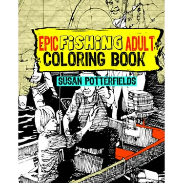 Epic Fishing Adult Coloring Book