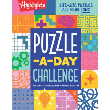Puzzle-A-Day Challenge: Bite-Size Puzzles All Year Long: Bite-Size Puzzles All Year Long, a 365 Day Kids Puzzle Book with a Variety of Puzzles Includi