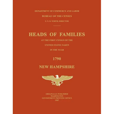 Heads of Families at the First Census of the United States Taken in the Year 1790: New Hampshire