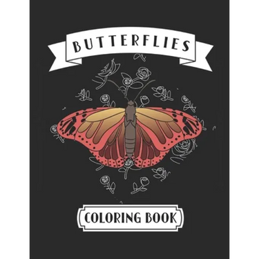 Butterflies Coloring Book: For Adults and Teenage Girls