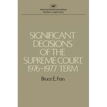 Significant Decisions of the Supreme Court 1976-77
