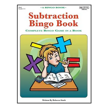 Subtraction Bingo Book: Complete Bingo Game In A Book