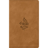 ESV Vest Pocket New Testament with Psalms and Proverbs, Red Letter (Trutone, Nubuck Caramel, Wildflower Design)