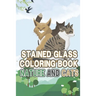 Stained glass Coloring book: Nature and Cats: Beautiful Stained Glass coloring book for all ages