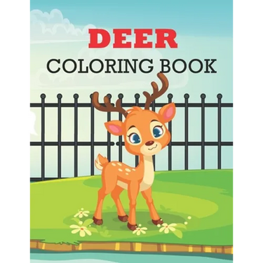 Deer Coloring Book: deer coloring book kids relaxation