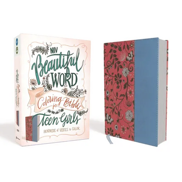 NIV, Beautiful Word Coloring Bible for Teen Girls, Imitation Leather, Pink/Blue: Hundreds of Verses to Color