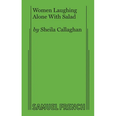 Women Laughing Alone with Salad