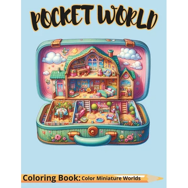 Pocket World: Enchanting Coloring Journey, Discover Miniature Worlds Within Magical Items for Ultimate Relaxation and Stress Alleviation