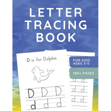 Letter Tracing Book for Kids Ages 3-5: ABC Handwriting Practice Workbook for Preschoolers - Sea Animals - 110 Pages - Large 8.5" x 11"