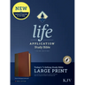 KJV Life Application Study Bible, Third Edition, Large Print (Leatherlike, Brown/Mahogany, Indexed, Red Letter)